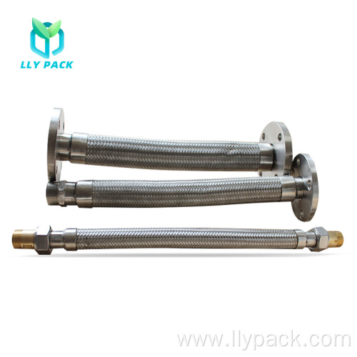 Stainless steel flexible metal braided tube